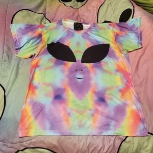 Omighty alien tye die shirt